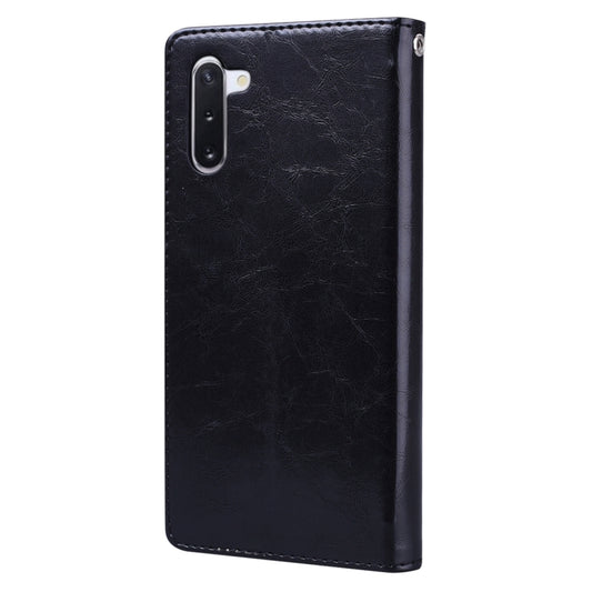 Business Style Oil Wax Texture Horizontal Flip Leather Case with Holder & Card Slots & Wallet