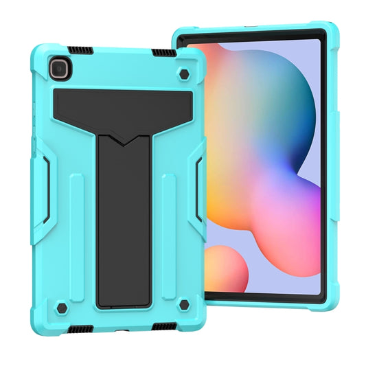 T-shaped Bracket Contrast Color Shockproof PC + Silicone Protective Case, For Samsung Galaxy Tab A7 10.4 (2020), For iPad Air 2022 / 2020 10.9 / iPad Pro 11, For Samsung Galaxy Tab S8 / Galaxy Tab S7 T870 / T875, For Samsung Galaxy Tab S6 Lite P610/615