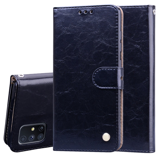 Business Style Oil Wax Texture Horizontal Flip Leather Case, with Holder & Card Slots & Wallet