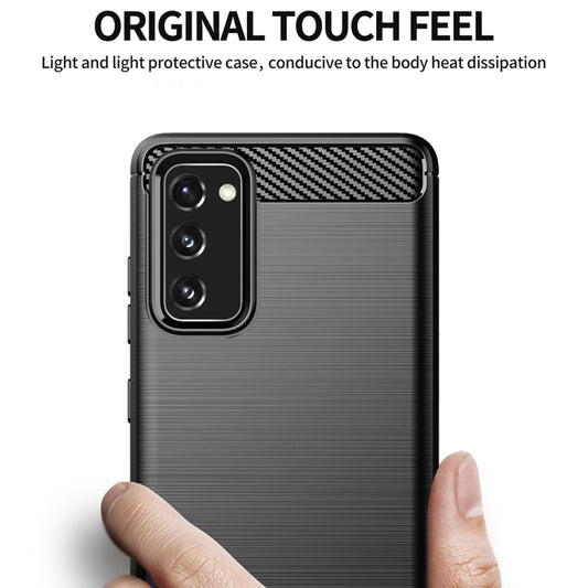 Brushed Texture Carbon Fiber TPU Case, For Samsung Galaxy S20 FE, For Samsung Galaxy Note20, For Samsung Galaxy Note20 Ultra, For Samsung Galaxy A42 5G, For Samsung Galaxy M31s, For Samsung Galaxy M51