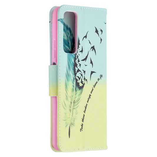 Colored Drawing Pattern Horizontal Flip Leather Case with Holder & Card Slots & Wallet
