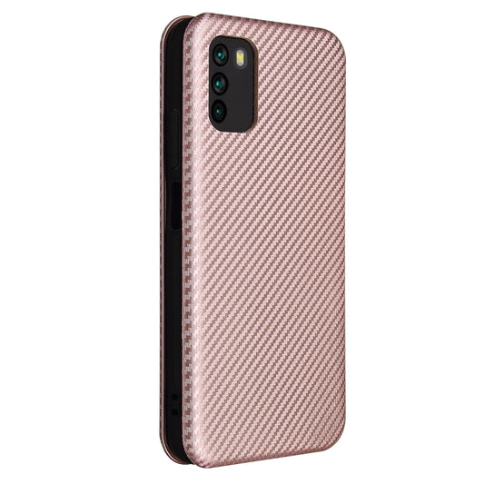 Carbon Fiber Texture Magnetic Horizontal Flip TPU + PC + PU Leather Case with Card Slot, For Xiaomi Poco M3, For Samsung Galaxy A02s, For Xiaomi Redmi Note 9 5G, For Xiaomi Redmi Note 9 4G