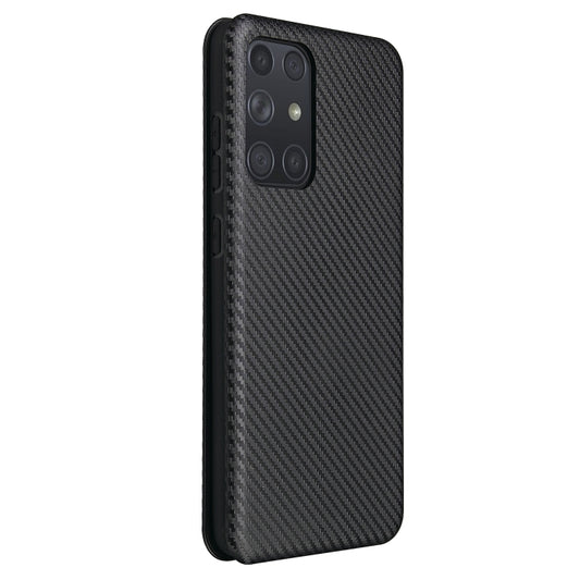 Carbon Fiber Texture Magnetic Horizontal Flip TPU + PC + PU Leather Case with Card Slot, For Samsung Galaxy A72 5G, For Samsung Galaxy A52 5G, For OPPO Reno5 Pro 5G, For Cubot X30