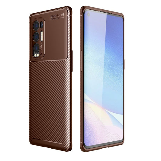 Carbon Fiber Texture Shockproof TPU Case, For OPPO Reno5 Pro Plus