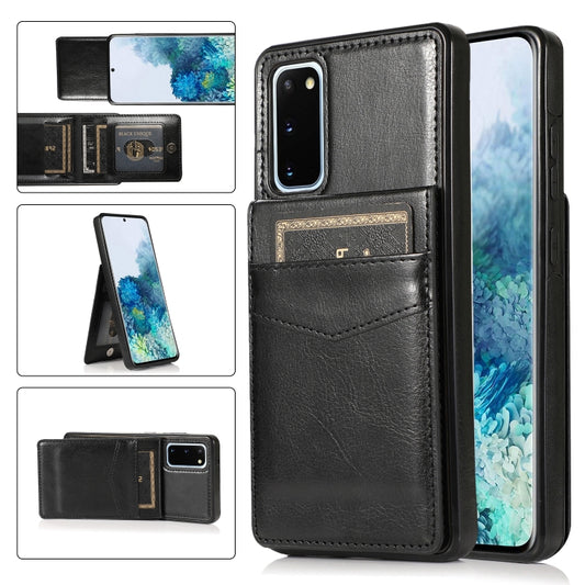 Solid Color PC + TPU Protective Case with Holder & Card Slots, For Samsung Galaxy S20, For Samsung Galaxy S20 Plus, For Samsung Galaxy S20 Ultra, For Samsung Galaxy S20 FE, For Samsung Galaxy A10s, For Samsung Galaxy A11, For Samsung Galaxy A20 / A30