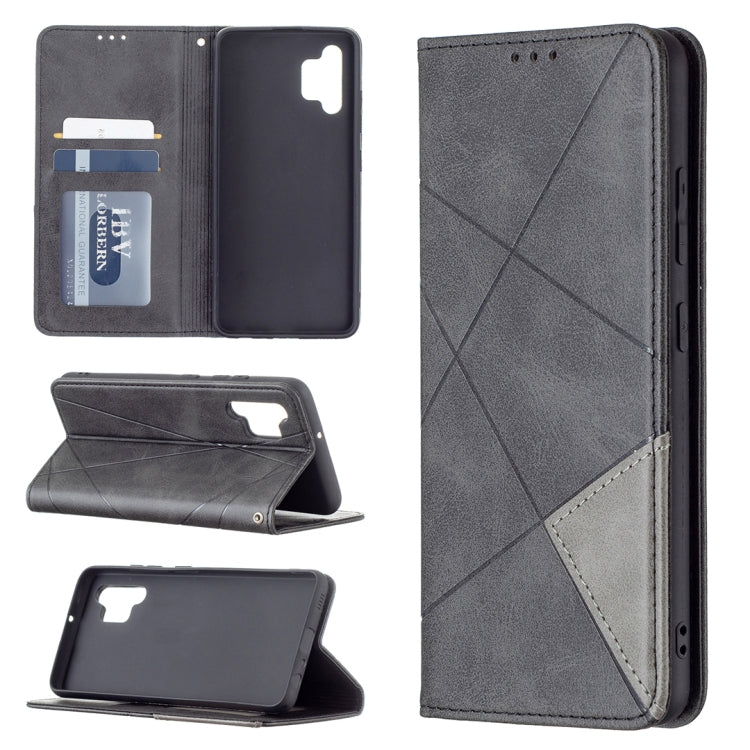 Rhombus Texture Horizontal Flip Magnetic Leather Case with Holder & Card Slots, For LG K42, For Xiaomi Redmi Note 10 4G / Note 10s, For Samsung Galaxy A32 4G