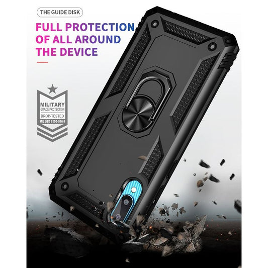 Shockproof TPU + PC Protective Case with 360 Degree Rotating Holder, For Samsung Galaxy A02 / M02, For LG K22, For LG K53, For Motorola Moto G Play (2021), For Motorola Moto G Stylus (2021), For Xiaomi Mi 11, For Xiaomi Redmi Note 9