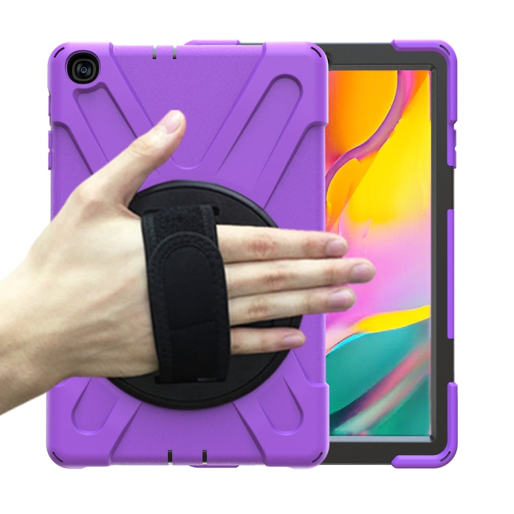 Shockproof Colorful Silicone + PC Protective Case with Holder & Shoulder Strap & Hand Strap