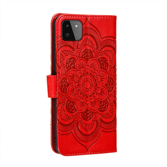Sun Mandala Embossing Pattern Horizontal Flip PU Leather Case with Holder & Card Slots & Wallet & Lanyard, For Samsung Galaxy A22 5G, For Samsung Galaxy A22 4G, For Samsung Galaxy A82 5G, For Samsung Galaxy S21 FE, For Xiaomi Mi 11 Ultra