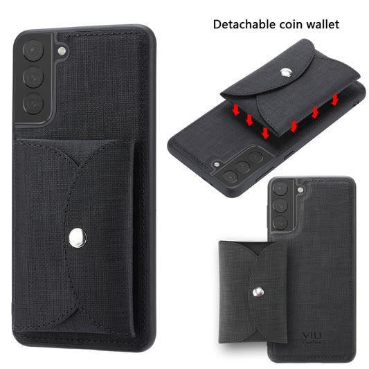 ViLi T Series TPU + PU Woven Fabric Magnetic Protective Case with Wallet, For Samsung Galaxy S21 5G, For Samsung Galaxy A72 5G, For Samsung Galaxy A52 5G