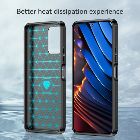 Brushed Texture Carbon Fiber TPU Case, For Xiaomi Redmi Note 10 Pro 5G