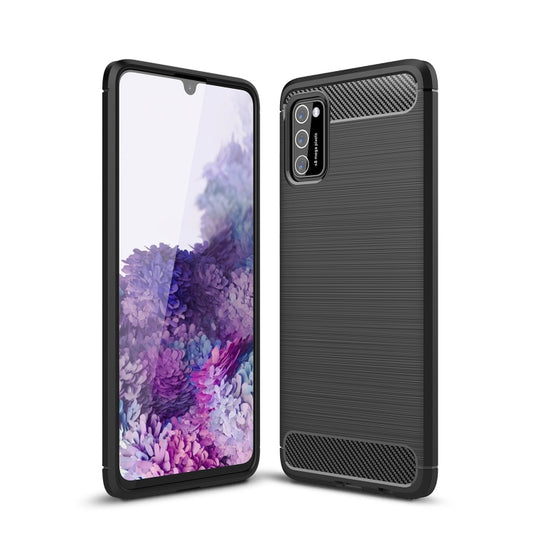 Brushed Texture Carbon Fiber TPU Case, For Samsung Galaxy A03s 164mm