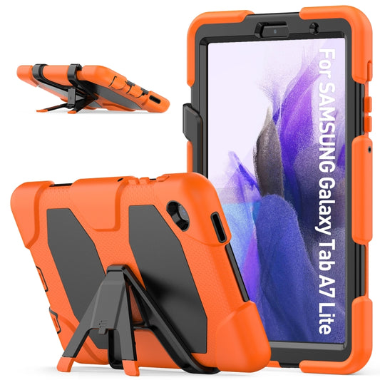 Shockproof Colorful Silicon + PC Protective Case with Holder & Pen Slot