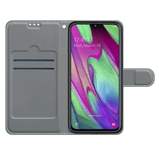 Voltage Colored Drawing Magnetic Clasp Horizontal Flip PU Leather Case with Holder & Card Slots