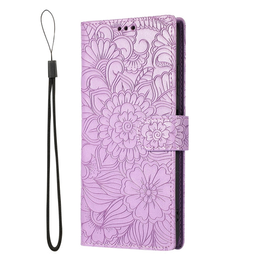 Skin Feel Embossed Sunflower Horizontal Flip Leather Case with Holder & Card Slots & Wallet & Lanyard, For Samsung Galaxy A22 5G, For Samsung Galaxy A51