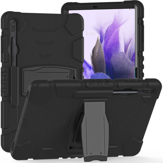 3-Layer Protection Screen Frame + PC + Silicone Shockproof Combination Case with Holder, For Samsung Galaxy Tab S7+/S7 FE 12.4 inch
