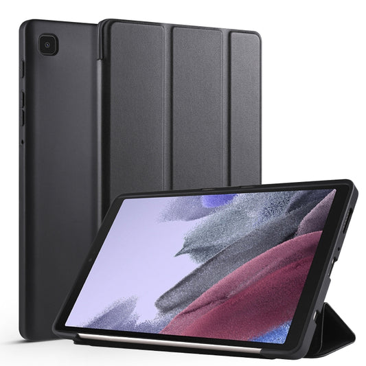 3-folding Horizontal Flip Honeycomb TPU Shockproof + PU Leather Case with Holder, For Samsung Galaxy Tab A7 Lite T225