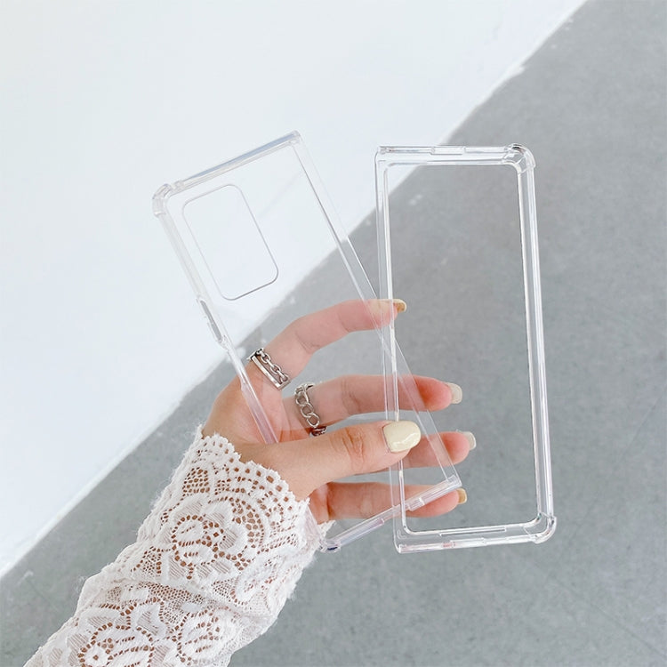 Shock-resistant Transparent Acrylic TPU Protective Case, For Samsung Galaxy Z Fold2 5G