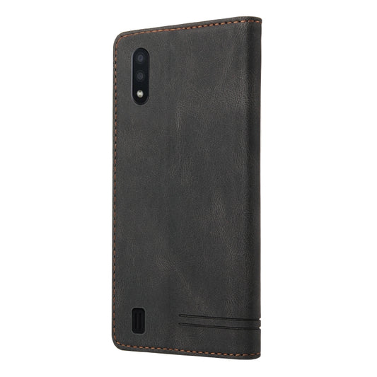 Skin Feel Anti-theft Brush Horizontal Flip Leather Case with Holder & Card Slots & Wallet, For Samsung Galaxy A01, For Samsung Galaxy A02, For Samsung Galaxy A02s EU Edition, For Samsung Galaxy A03s 164mm, For Samsung Galaxy A10, For Samsung Galaxy A10...
