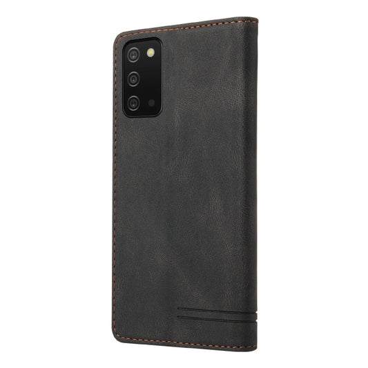 For Samsung Galaxy A03s 166mm Skin Feel Anti-theft Brush Horizontal Flip Leather Case with Holder & Card Slots & Wallet(Brown), For Samsung Galaxy A03s 166mm