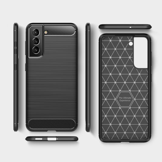 Brushed Texture Carbon Fiber TPU Case, For Samsung Galaxy S22, For Samsung Galaxy S22+ 5G, For Samsung Galaxy S22 Ultra