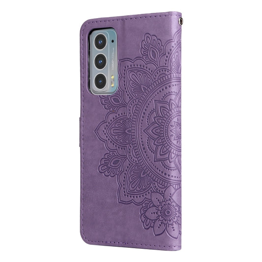 7-petal Flowers Embossing Horizontal Flip Leather Phone Case with Holder & Card Slots, For Motorola Edge 20, For vivo Y21 / Y21s / Y33s, For Nokia C20 / C10, For Samsung Galaxy A13 5G, For Xiaomi 11T / 11T Pro