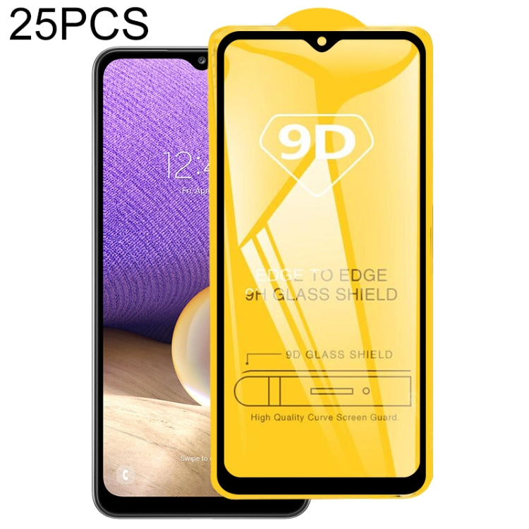 25 PCS 9D Full Glue Screen Tempered Glass Film