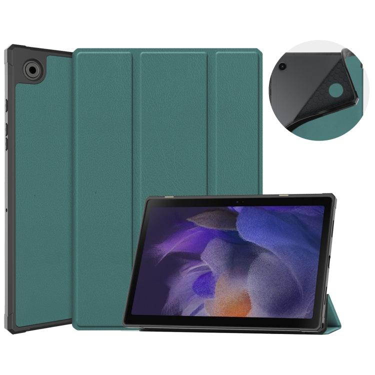 3-Fold Holder Leather Tablet Case, For Samsung Galaxy Tab A8 2021 SM-X205