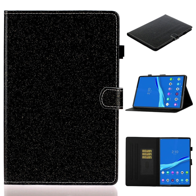 Varnish Glitter Powder Leather Tablet Case, For Samsung Galaxy Tab A8 10.5 2021