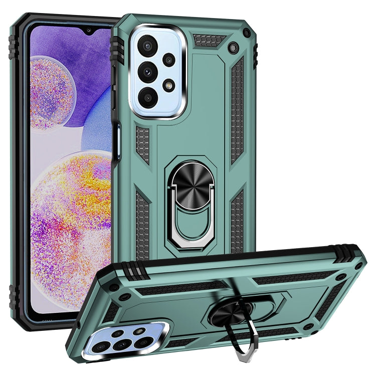Shockproof TPU + PC Phone Case with Holder, For Samsung Galaxy A03s US Version, For Samsung Galaxy A23