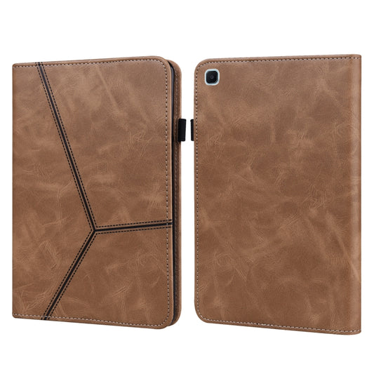 Solid Color Embossed Striped Leather Tablet Case, For Samsung Galaxy Tab S6 Lite P610/P615, For Samsung Galaxy Tab A 10.1 (2019) T510, For Samsung Galaxy Tab A7 10.4 (2020) T500/T505, For Samsung Galaxy Tab A 8.0 (2019) T290