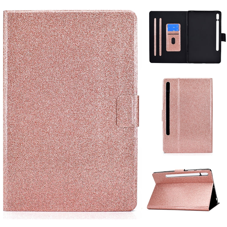 Varnish Glitter Powder Smart Leather Tablet Case, For Lenovo Legion Y700, For Samsung Galaxy Tab S8 / S7