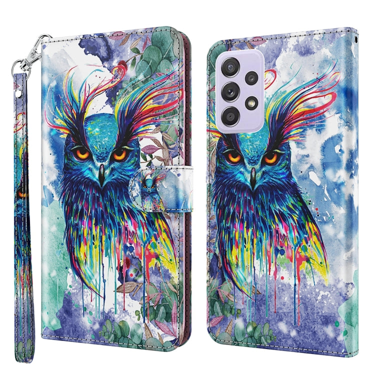 3D Painting Pattern TPU + PU Leather Phone Case