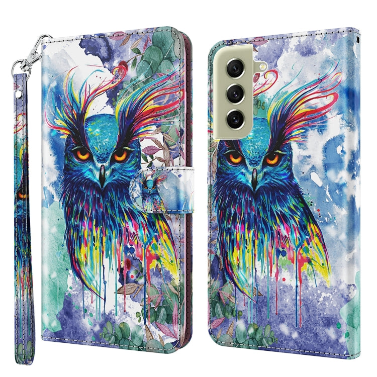 3D Painting Pattern TPU + PU Leather Phone Case