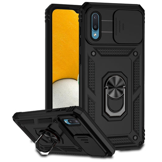Sliding Camshield Holder Phone Case, For Samsung Galaxy A02, For Samsung Galaxy A02s / A03s 166mm, For Samsung Galaxy A12, For Samsung Galaxy A13 5G, For Samsung Galaxy A22 4G, For Samsung Galaxy A22 5G, For Samsung Galaxy A23