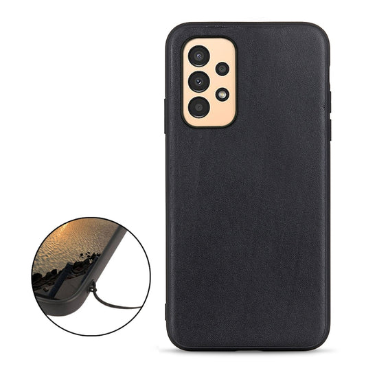 Sheep Texture Genuine Leather Shockproof Phone Case, For Samsung Galaxy A13 4G, For Samsung Galaxy M23 / F23 5G