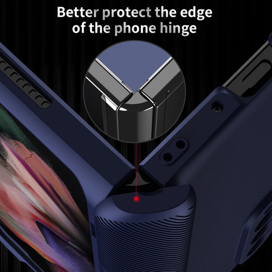 360 Full Body Armor Hinge Flip Phone Case, For Samsung Galaxy Z Fold3 5G