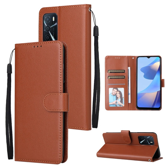 3 Card Slots Multifunctional Leather Phone Case, For OPPO A16, For Samsung Galaxy S22 5G, For Samsung Galaxy S22 Ultra 5G, For Samsung Galaxy S22+ 5G