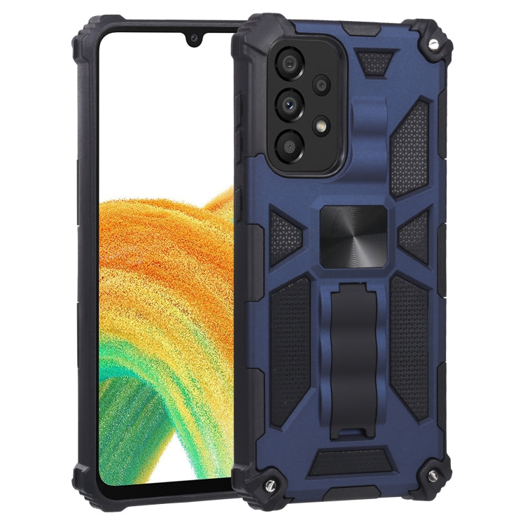 Shockproof TPU + PC Magnetic Protective Phone Case with Holder, For Samsung Galaxy A33 5G