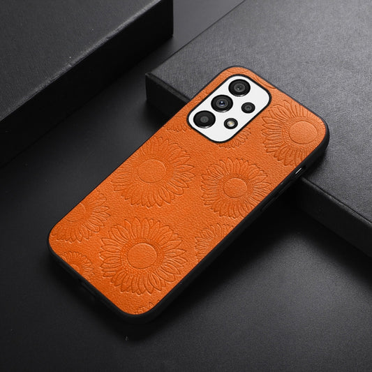 Sunflower Pattern PU+TPU+PC Shockproof Phone Case, For Samsung Galaxy A13 4G, For Samsung Galaxy A23 4G, For Samsung Galaxy A33 5G, For Samsung Galaxy A53 5G, For Samsung Galaxy A73 5G
