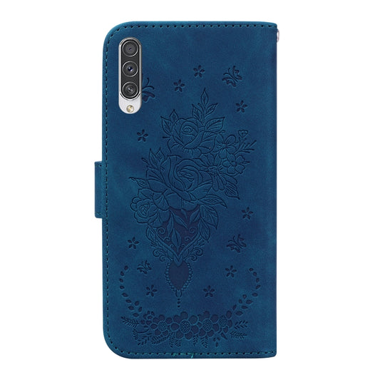 Butterfly Rose Embossed Leather Phone Case