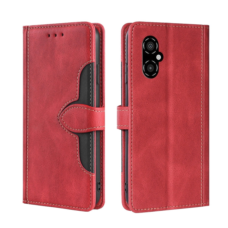 Skin Feel Magnetic Buckle Leather Phone Case, For Xiaomi Redmi Note 11T Pro / Pro Plus 5G, For OPPO Reno8 Pro Plus 5G, For Xiaomi Redmi Note 11 Pro 5G / Pro Plus 5G, For Xiaomi 12 Lite, For Xiaomi Mi Mix 4, For Xiaomi Poco M4 5G