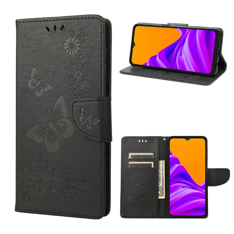 Butterflies Embossing Horizontal Flip Leather Phone Case, For Motorola Moto E32, For Samsung Galaxy A03, For Samsung Galaxy Xcover6 Pro