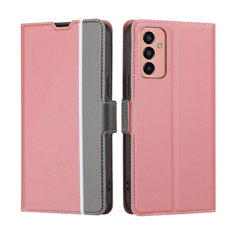 Twill Texture Side Button Leather Phone Case