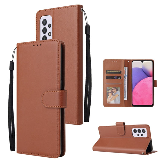 3 Card Slots Multifunctional Leather Phone Case, For Samsung Galaxy A33 5G, For Samsung Galaxy A53 5G, For Samsung Galaxy A73 5G, For Xiaomi 12 Lite, For Xiaomi 12S Ultra
