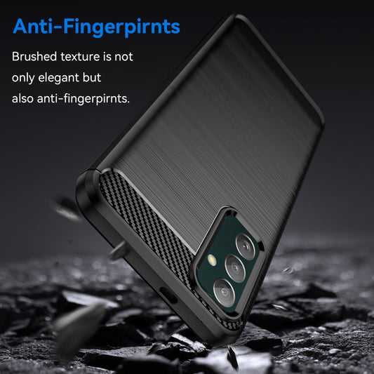 Brushed Texture Carbon Fiber TPU Phone Case, For Samsung Galaxy F13, For Samsung Galaxy M13 4G