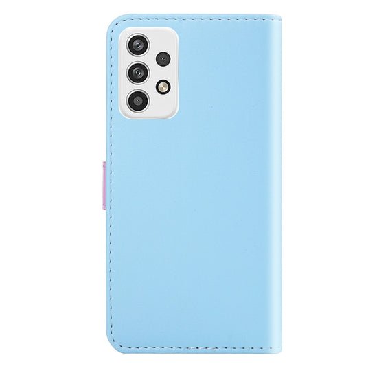 Tricolor Stitching Horizontal Flip Leather Phone Case, For Samsung Galaxy M13 4G, For Samsung Galaxy M23 5G