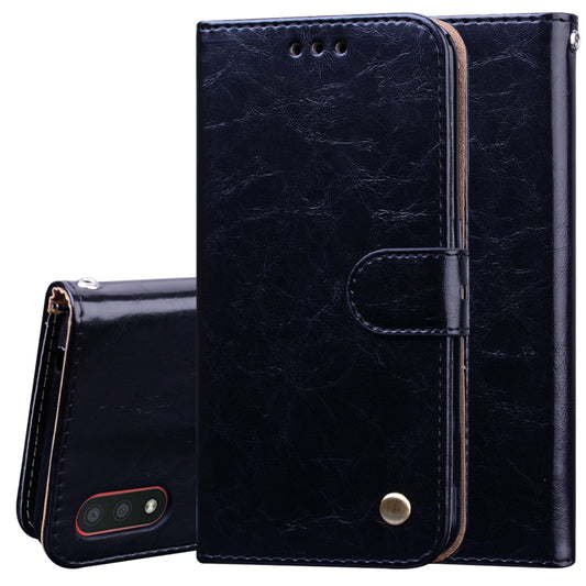 Business Style Oil Wax Texture Horizontal Flip Leather Case, with Holder & Card Slots & Wallet