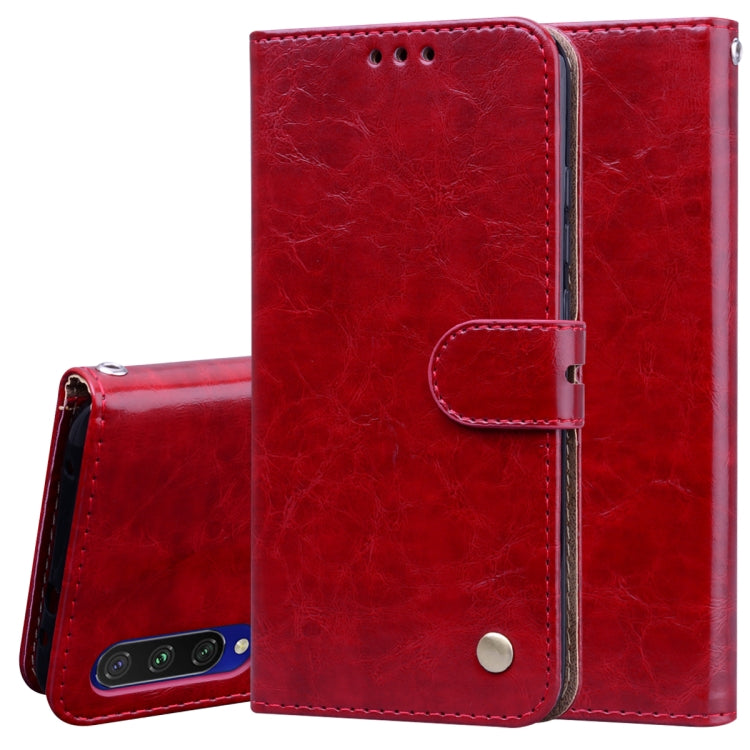 Business Style Oil Wax Texture Horizontal Flip Leather Case, with Holder & Card Slots & Wallet