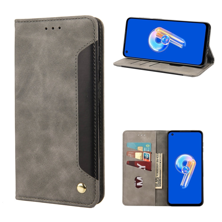 Skin Feel Splicing Leather Phone Case, For Motorola Moto G42, For OnePlus 10T, For Samsung Galaxy A04, For Asus Zenfone 9